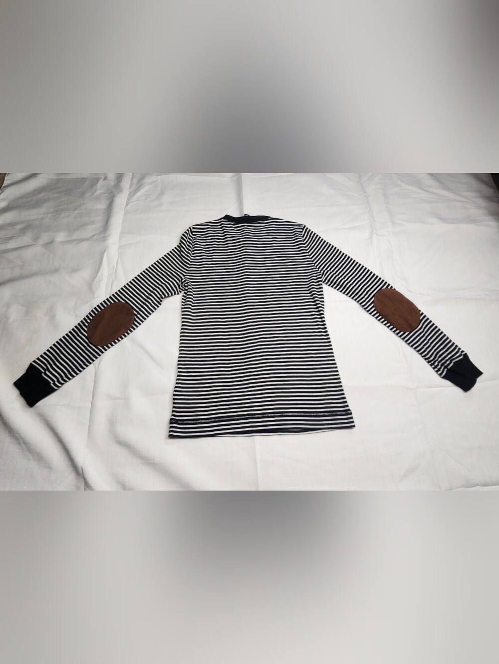 Lauren Ralph Lauren Black & White Striped Long-Sleeve Crew - Picture 6 of 6